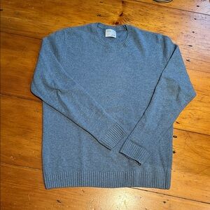 Men's light blue Colorful Standard merino wool sweater